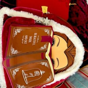 Lounge fly beauty and the beast backpack with matching wallet